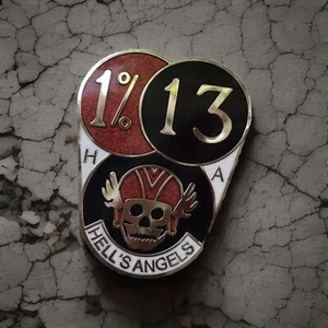 Vintage Biker Pin Badge, Nomad, Support 81, HOG, Harley, 1%, 13, DILLIGAF, FTW.. - Foto 1 di 10