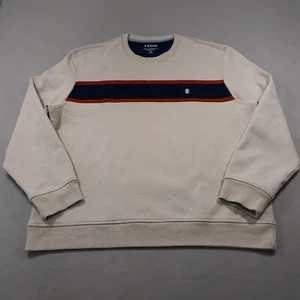 IZOD Sweatshirt Mens Size 2XL Beige Crew Neck Polyester Blend Performance Golf - Picture 1 of 11
