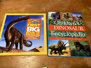 Dinosaur book LOT Encyclopedia & National Geographic Kids Big Book Of Dinosaurs - Imagen 1 de 10