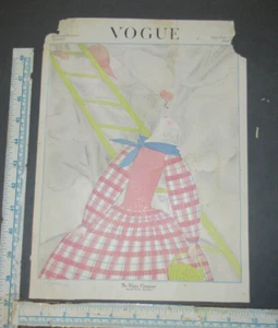 VOGUE MAY 1922 COVER ONLY LEPAPE - Picture 1 of 5
