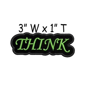 Apliques Think Patch bordados para planchar/coser, regalo vibraciones positivas - Imagen 1 de 12