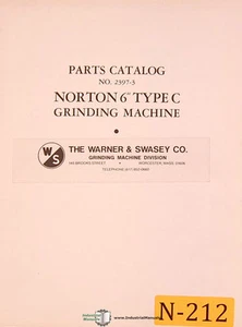 Norton 6", Type C, Grinding Machine 2397-3 Parts Manual 1966 - Picture 1 of 3