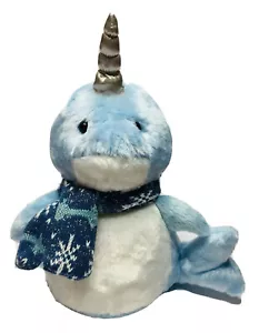 Gund Nettuno NARVACO Peluche 10” Sciarpa Fiocco di Neve Blu Peluche SANITIZZATO - Foto 1 di 11