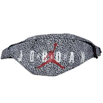 Nike Air Jordan Crossbody Waist Bag Wolf Grey Cement Unisex Sport Hip Pack NWOT - Image 1 of 4