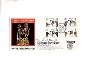 David Attenborough "Tribal Encounters" Autographed On His Own FDC Signed 1982 - Picture 1 of 1