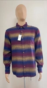 Camicia ROWM a maniche lunghe con bottoni - TAGLIA LARGE - con tasca nuova con etichette. - Foto 1 di 2