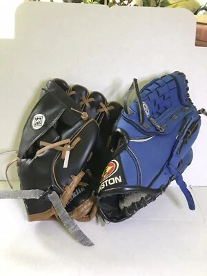 baseball gloves beginer 9" and 8 1/2 " easton blue franklin RHT  - Image 1 of 4