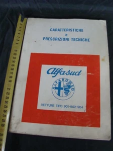 Manuale Alfa Romeo Alfasud caratteristiche e prescrizioni tecniche - Foto 1 di 10