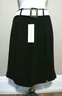 EXALTATION Paris NWT Women's Pleated Black/ Ecru Belted Back Skirt Sz 42