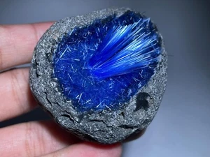 50-80G Meteorite Specimen Quartz Crystal Goethite Blue Copper Ore Decor Gift - Picture 1 of 4