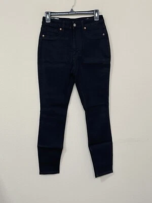 РАЗДЕЛЕННЫЙ H & M женщин черный высокий подъем комфорта узкие джинсы из денима s 6 - Изображение 1 из 4