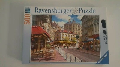Ravensburger 500 Piece Jigsaw Puzzle "QUAINT SHOPS", Complete - Image 1 of 4
