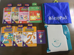 Leapfrog LeapPad Read Along 7 Books Game Cartridge Carrying Case TESTED WORKS