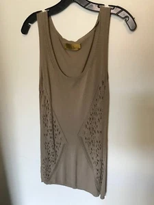 Nicole Miller Dark Green Open Knit Dress - Size S - Picture 1 of 4