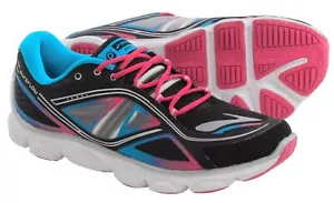 Brooks Kids PureFlow 3 Running Shoes Sneaker Black Pink Blue Size 40 / US 7 - Picture 1 of 3