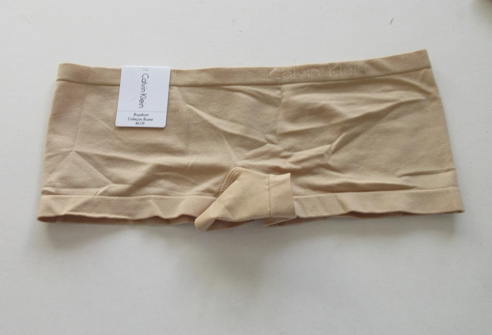 Calvin Klein Pure Seamless Boyshort Panty QD3546 Bare XS MSRP $15.00 NWT - Image 1 of 1