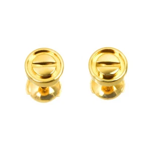 Orecchini Cartier Love traforati 18 carati YG 750 90300923 - Foto 1 di 6