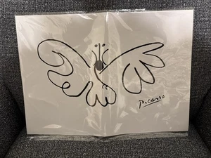 Picassos Schmetterling Linienzeichnung Poster Kunst Ausstellung Druck - Bild 1 von 1