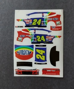 2025 Custom Jeff Gordon #24 Dupont  1/64 Peel & Stick Decals - Picture 1 of 1