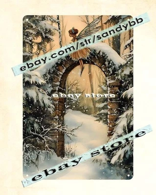 Fairy Arch Tin Sign Rustic Stone Gateway - Image 1 of 4
