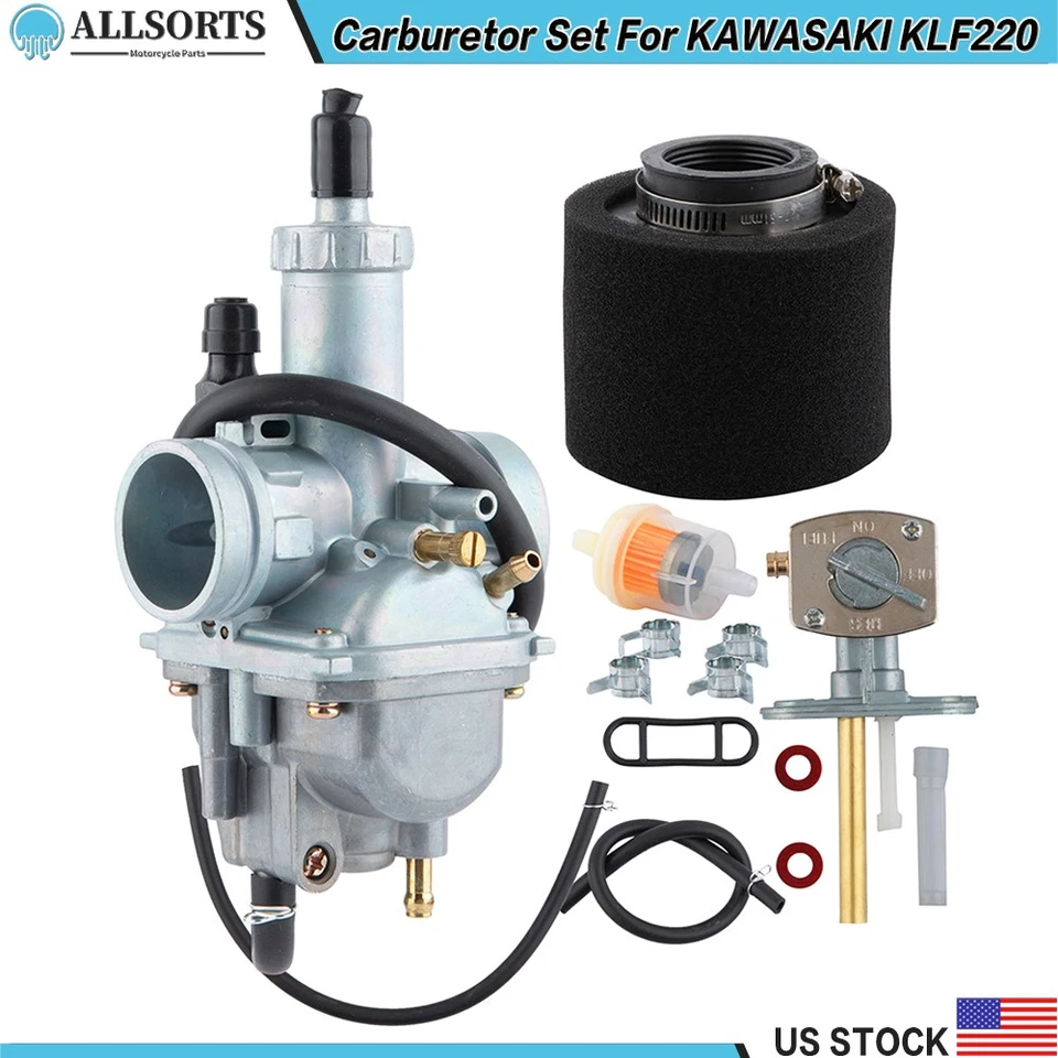 Kit de carburador para Kawasaki Bayou KLF220 KLF 220 Klf220 1988-1998 Carb Foto 1 de 4