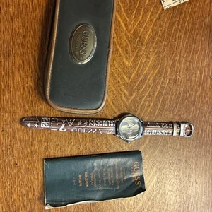 Vintage Guess Watch With Case And Manual Great Estate Find Needs A Battery - Picture 1 of 9