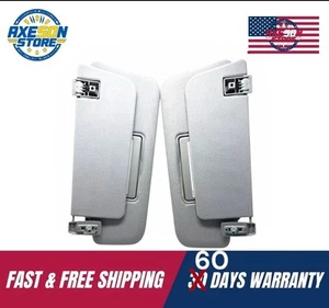 Sun Visor Set 2003-2009 Mercedes E320 E350 E500 E550 E55 E63 AMG Dark Gray OEM - Picture 1 of 10