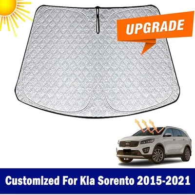 Thicken Upgrade Windshield Sun Shade For Kia Sorento UM 2015-2021 Sun Visor - Image 1 of 4