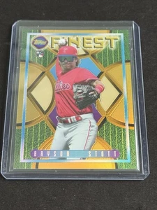 Bryson Stott 2022 Topps Finest Flashbacks Gold Refractor /50 164 RC Phillies - Bild 1 von 2