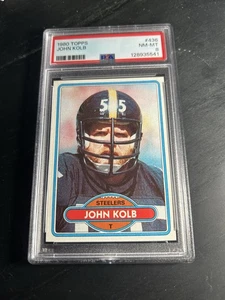 1980 Topps #436 Jon Kolb PSA 8 Pittsburgh Steelers - Picture 1 of 2