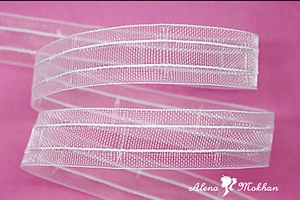 Cinta de manguera plisante transparente de 1" - cinta de sombra de cortina mini plisada - Imagen 1 de 1