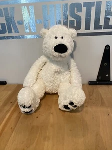 Gund Stuffed Plush White Francis Teddy Bear #43694 Soft - Picture 1 of 6