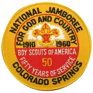 Boy Scouts Of America 1960 National Jamboree Jacket Patch 50 Years Of Serv R2110 - Bild 1 von 4