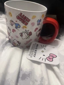 NWT SANRIO Hello Kitty 16 oz Mug - Red Bow/mice -super Cute - Picture 1 of 6