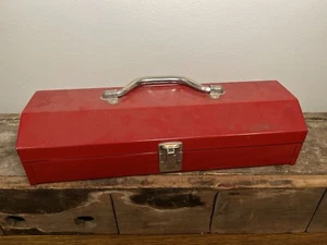 SCATOLA PORTA ATTREZZI ROSSA PORTATILE 15" STILE ANCA IN ACCIAIO - Ottime condizioni - Foto 1 di 8