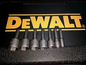 NEW GENUINE DEWALT Hex Tek Screw Nut Bolt Driver Sets Universal Heavy Duty - Picture 1 of 6