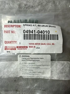 Toyota Drum Brake Shoe Hold Down Kit 04941-04010 Genuine - Bild 1 von 2