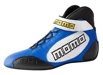 MOMO GT Pro Blue FIA Approved Race Boots Size 41 - Image 1 of 2