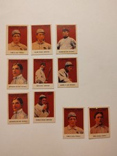 1993 Borden Company Cracker Jack 10 Miniature 1915 Replica Baseball Cards 