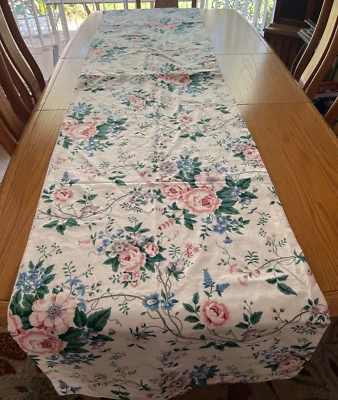WAVERLY Limited Editions NEW GARDEN Pattern Table Runner 102" x 22 1/2" Lined - Image 1 of 4