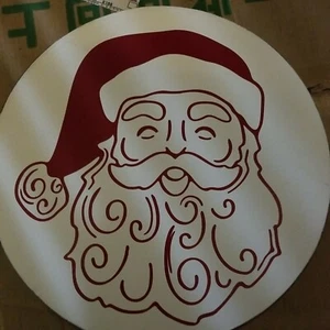 Holiday Plaque Santa - Picture 1 of 3