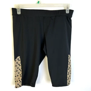 Crivit Workout Wear Trainingshose Damen Large 12 - 14 schwarz Activewear Yoga - Bild 1 von 6