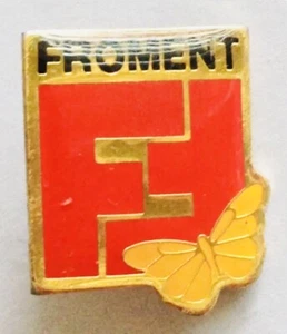 Pin Marca Froment Insignia Diseño Mariposa Raro Publicidad Vintage (F10) - Imagen 1 de 2