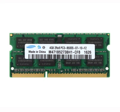 For Samsung 4GB 2RX8 DDR3 1066MHz PC3-8500S 204PIN SODIMM Laptop RAM Memory 23!0 - Image 1 of 4