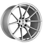 4Ea 22" Vertini Wheels Rfs1.2 Silver Brushed Rims (S5)