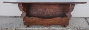 Vintage Walnut 20" pocket shelf decorative handmade beautiful shelf - Picture 1 of 9