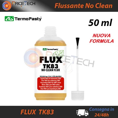 AG TERMOPASTY FLUX FLUSSANTE PROFESSIONALE LIQUIDO TOPNIK TK83 da 50 ML NOCLEAN BASE ALCOOL