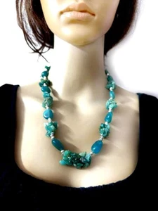 N8022 River Agate Mardigra fashion summer multicolor handmade necklace India - Picture 1 of 6