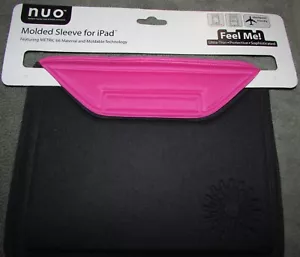 NEW! Nuo Molded Sleeve for iPad, Black-Pink, 9.7" screen size - Picture 1 of 2