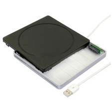 Slot-in USB SATA External CD DVD/RW Drive Enclosure Case For Apple MacBook FK